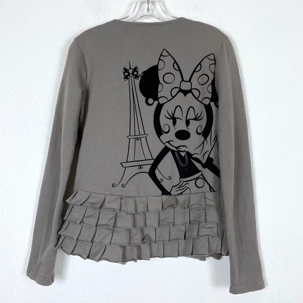 Disney Paris Jacket Minnie Mouse Gray XS Peplum